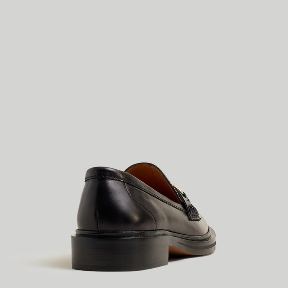 Madewell Women’s Thee Vernon Bit Hardware Loafer, Black Leather, Size 10 - Picture 3 of 12